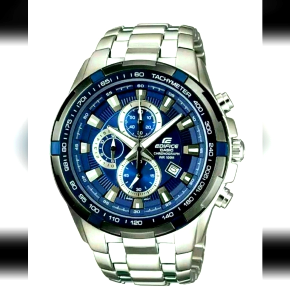 Casio EF538D Chronograph Tachometer Sport Watch ,